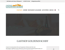 Tablet Screenshot of goldenesschiff.at